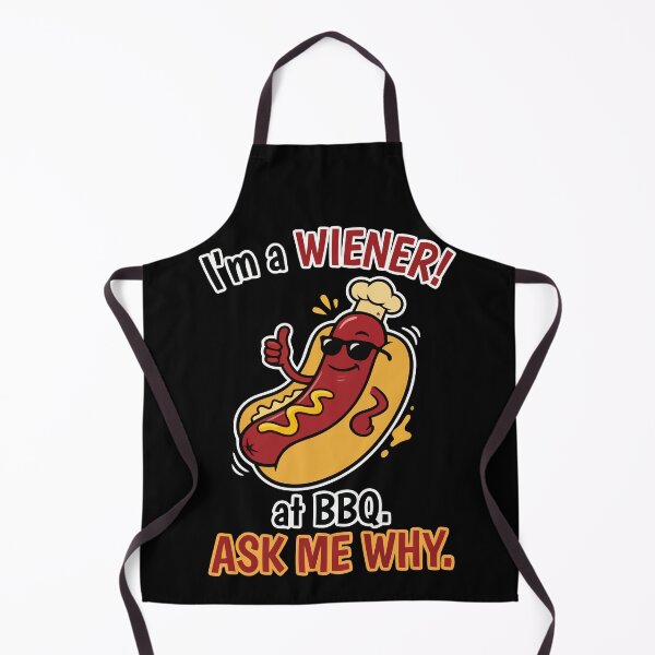 Item preview, I'm A Wiener At BBQ Ask Me Why Funny Hotdog designed and sold by Amir Faysal.