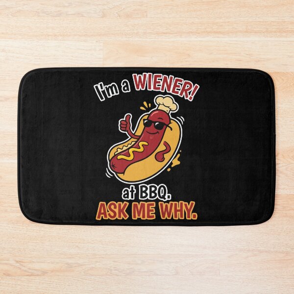 Item preview, I'm A Wiener At BBQ Ask Me Why Funny Hotdog designed and sold by Amir Faysal.