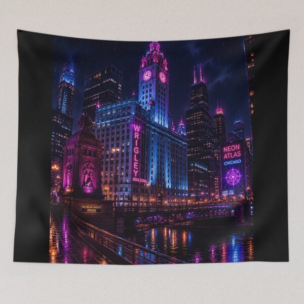 Item preview, Chicago 2150 | Windy City | Neon Atlas designed and sold by NSAstore.