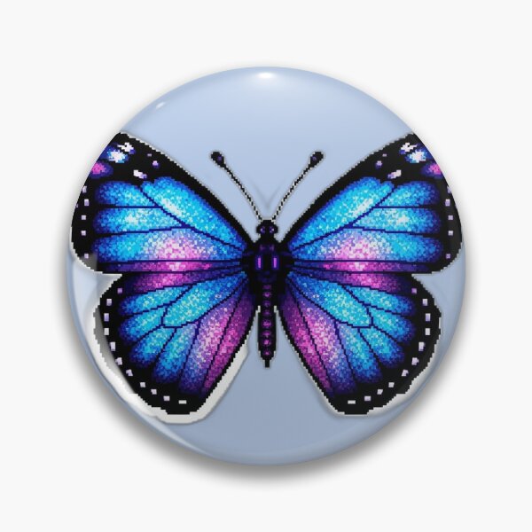 Item preview, Neon Pixel Art Butterfly designed and sold by NarinJintana.