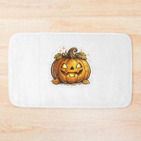 Artikelvorschau, Cute Smiling Jack O' Lantern | Kawaii Halloween Sticker entworfen und verkauft von Collins Design.