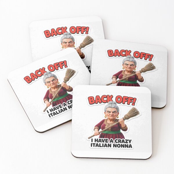Item preview, Back Off I Have A Crazy Italian Nonna - Funny Grandma Protection Gift designed and sold by Petringo.