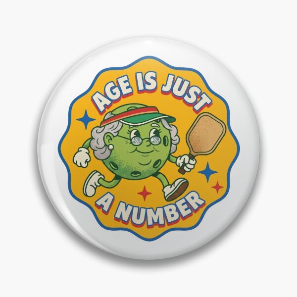 Item preview, Age Is Just A Number Funny Senior Grandma Retirement Pickleball Gift designed and sold by randaper.