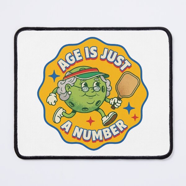 Item preview, Age Is Just A Number Funny Senior Grandma Retirement Pickleball Gift designed and sold by randaper.