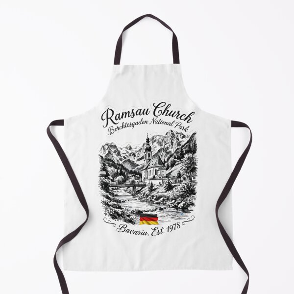 Item preview, Ramsau Church Charcoal Sketch designed and sold by EvergreenPark - Tee Studio.