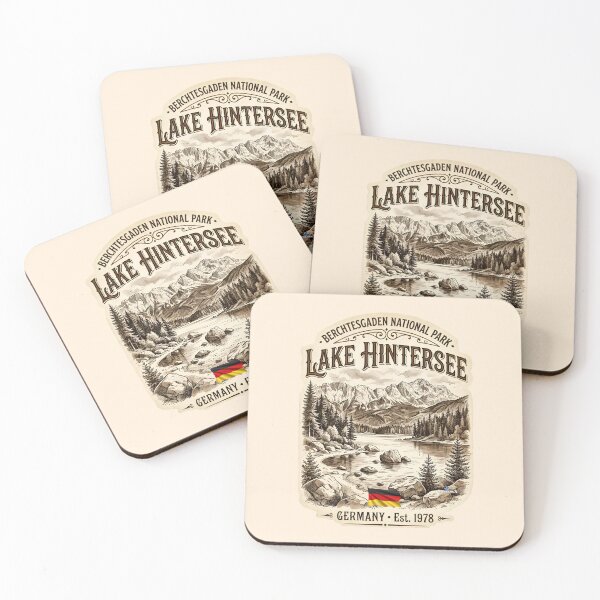 Item preview, Lake Hintersee Sepia Vintage designed and sold by EvergreenPark - Tee Studio.