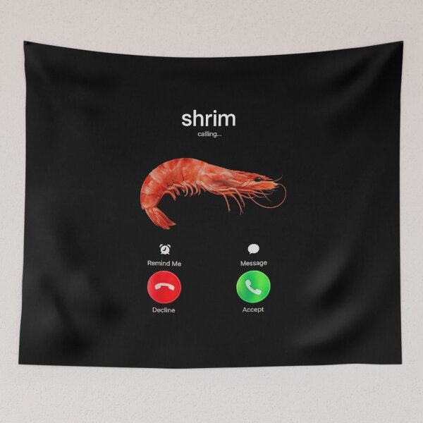 Item preview, shrimp calling designed and sold by itswallcraft.