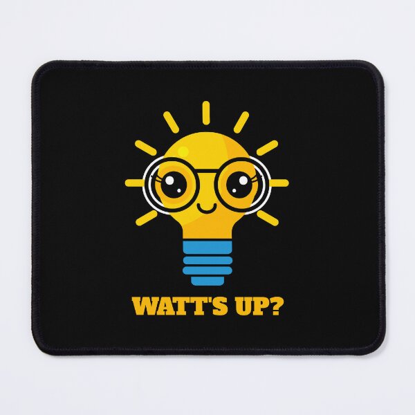 Item preview, Watts Up Cute Kawaii Light Bulb - Electrician Engineer Gift designed and sold by chaaval.
