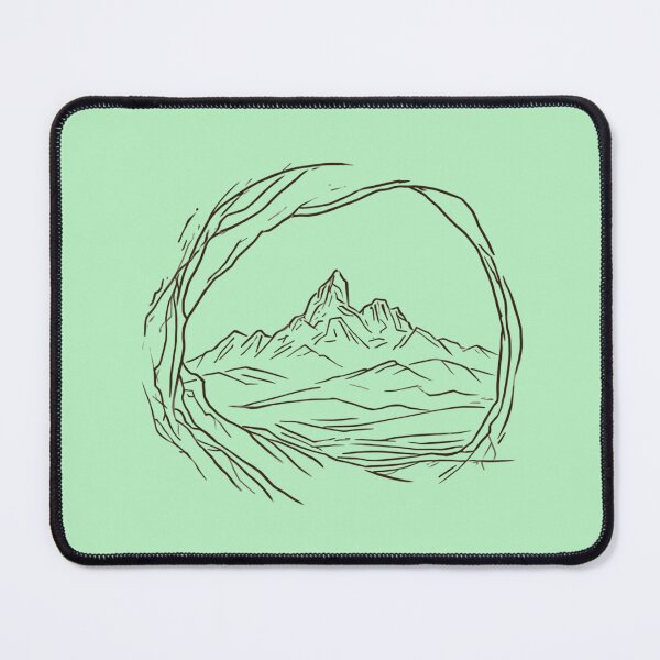 Item preview, Earth Spirit - Ancient Mountain Peak Line Art designed and sold by Pace & Layer.