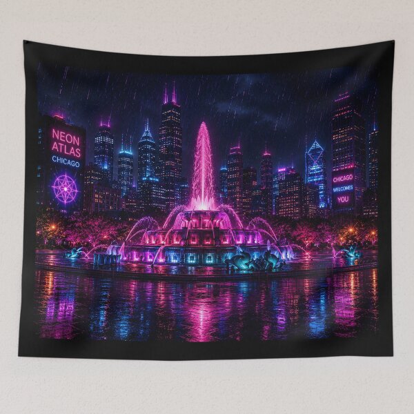 Item preview, Chicago 2150 | Windy City | Neon Atlas designed and sold by NSAstore.