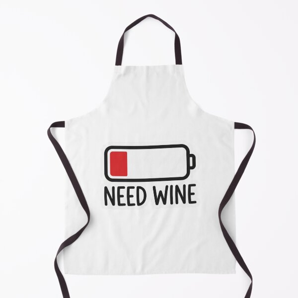 Item preview, Need Wine Low Battery Funny Wine Lover Quote Typography Aesthetic for Tired Adults designed and sold by raedattia.