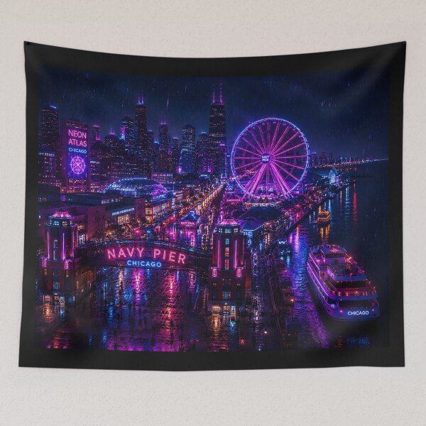 Item preview, Chicago 2150 | Windy City | Neon Atlas designed and sold by NSAstore.