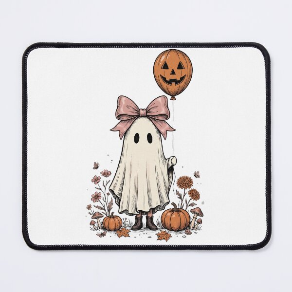 Item preview, Pink Bow Ghost Pumpkin Balloon designed and sold by Roy & Tiffany.