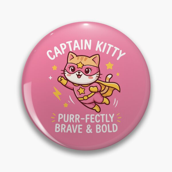 Item preview, Captain Kitty Purr-fectly Brave And Bold Superhero Cat designed and sold by Amir Faysal.