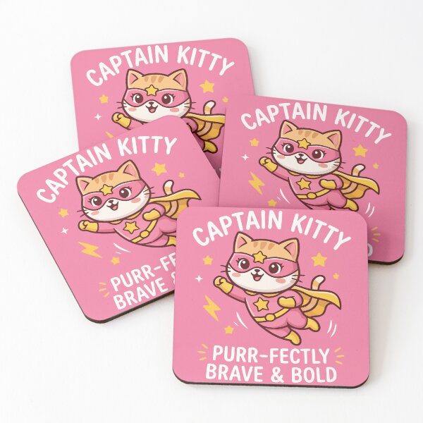 Item preview, Captain Kitty Purr-fectly Brave And Bold Superhero Cat designed and sold by Amir Faysal.