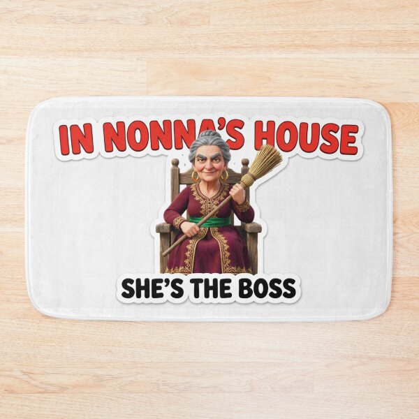 Item preview, In Nonna's House She's The Boss - Funny Italian Grandmother Gift designed and sold by Petringo.