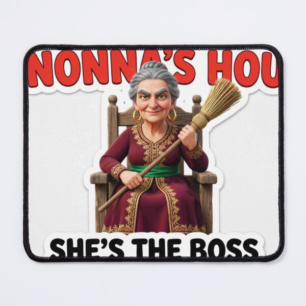 Item preview, In Nonna's House She's The Boss - Funny Italian Grandmother Gift designed and sold by Petringo.