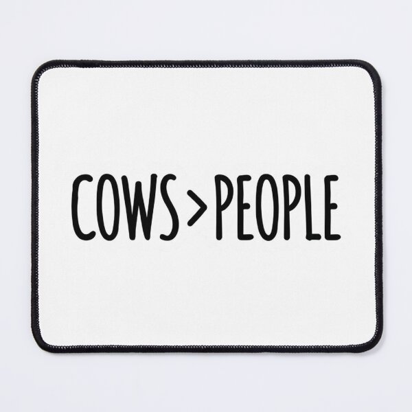 Item preview, Cows Over People Funny Farmer Gift Cow Lover Quote Typography Aesthetic for Country Lifestyle designed and sold by raedattia.
