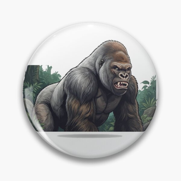Item preview, Powerful Silverback Gorilla Jungle Tee designed and sold by TripleVertex-1.