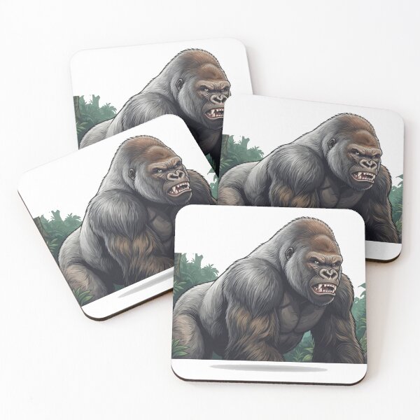 Item preview, Powerful Silverback Gorilla Jungle Tee designed and sold by TripleVertex-1.