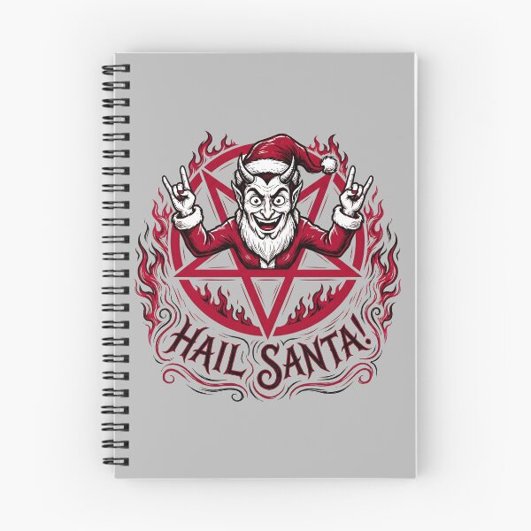 Item preview, Hail Santa! Dark Gothic Christmas Graphic Devil Design designed and sold by ThreadRiotTees.