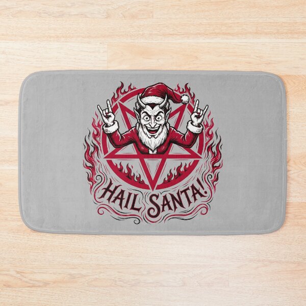 Item preview, Hail Santa! Dark Gothic Christmas Graphic Devil Design designed and sold by ThreadRiotTees.