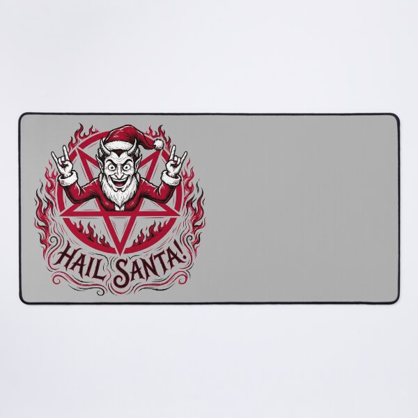 Item preview, Hail Santa! Dark Gothic Christmas Graphic Devil Design designed and sold by ThreadRiotTees.