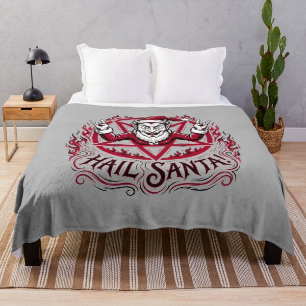 Item preview, Hail Santa! Dark Gothic Christmas Graphic Devil Design designed and sold by ThreadRiotTees.