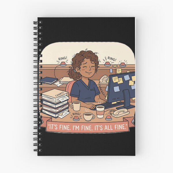 Item preview,  Funny Nurse Shirt - It's Fine I'm Fine - RN Gift designed and sold by Harlo.co.
