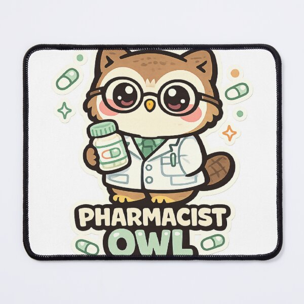 Item preview, Pharmacist Owl Cute Kawaii Pill Bottle – Pharmacy Gift Pharmacist Student designed and sold by SanaCreation13.