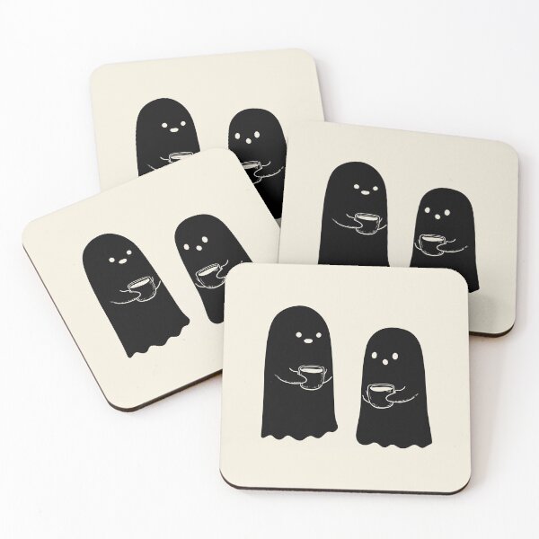 Item preview, Cute Ghost Coffee Halloween Art designed and sold by oneofthesedayys.