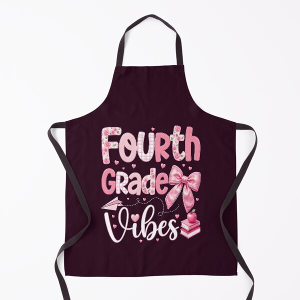 Item preview, 4th Grade Vibes Cute Pink Coquette Bow Back to School Fourth Grade girl design designed and sold by KamalaDesign.