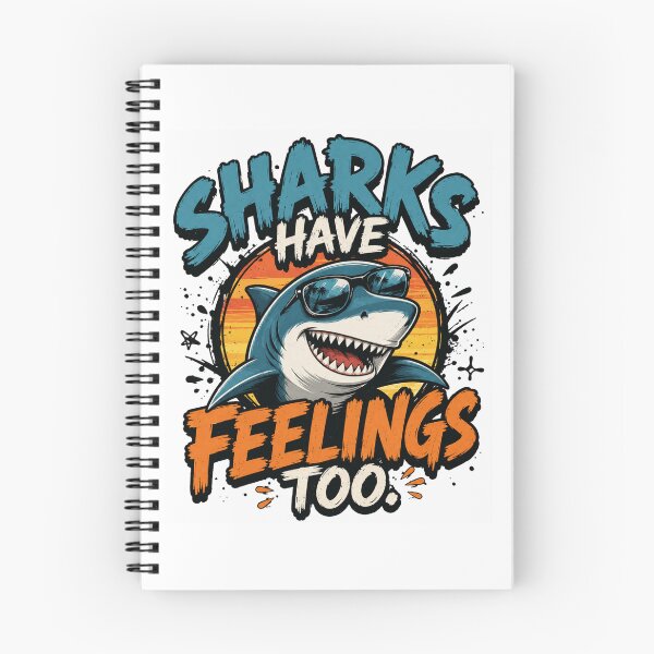 Item preview, Sharks Have Feelings Too Funny Shark Humor Ocean Lover designed and sold by Cree8if.