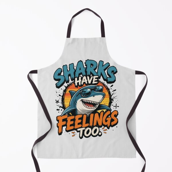Item preview, Sharks Have Feelings Too Funny Shark Humor Ocean Lover designed and sold by Cree8if.