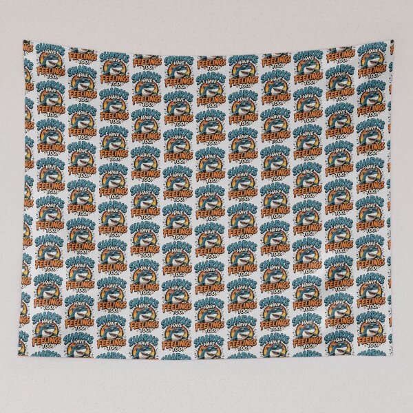 Item preview, Sharks Have Feelings Too Funny Shark Humor Ocean Lover designed and sold by Cree8if.