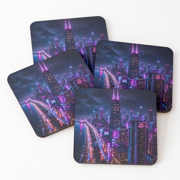 Item preview, Chicago 2150 | Windy City | Neon Atlas designed and sold by NSAstore.