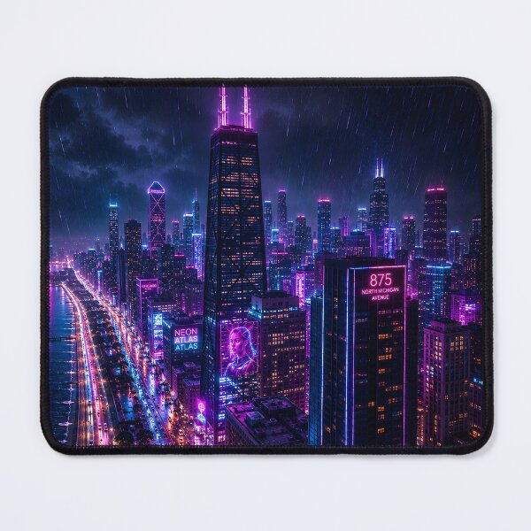 Item preview, Chicago 2150 | Windy City | Neon Atlas designed and sold by NSAstore.