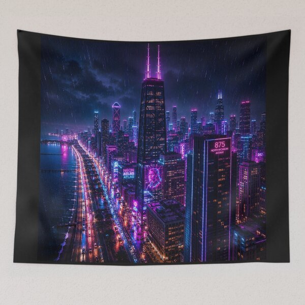 Item preview, Chicago 2150 | Windy City | Neon Atlas designed and sold by NSAstore.
