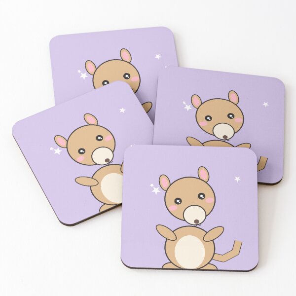 Item preview, Cute Kawaii Kangaroo Animal Art designed and sold by WearTheVibe Store.
