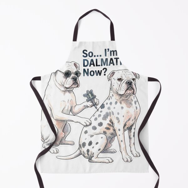 Item preview, Funny Bulldog Dalmatian Tattoo Art designed and sold by LavIsInTheAir.
