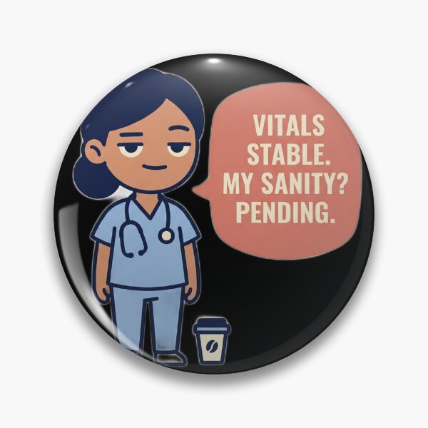 Item preview,  Funny Nurse Shirt - Vitals Stable Sanity Pending Gift designed and sold by Harlo.co.