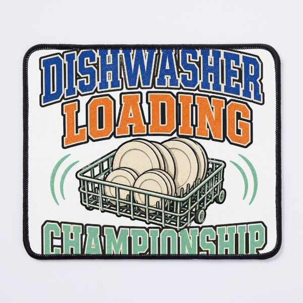 Item preview, Dishwasher Loading Championship Badge designed and sold by aihrgdesign.