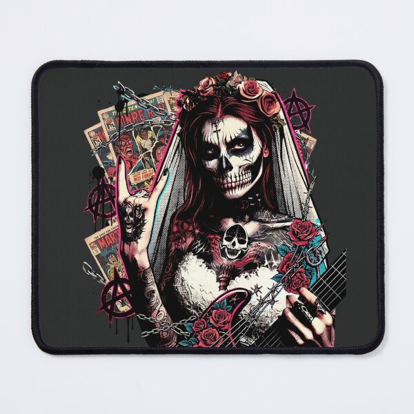 Item preview, Gothic Bride Skull Guitar Evil designed and sold by Voodoo Store Paranormal Collections.