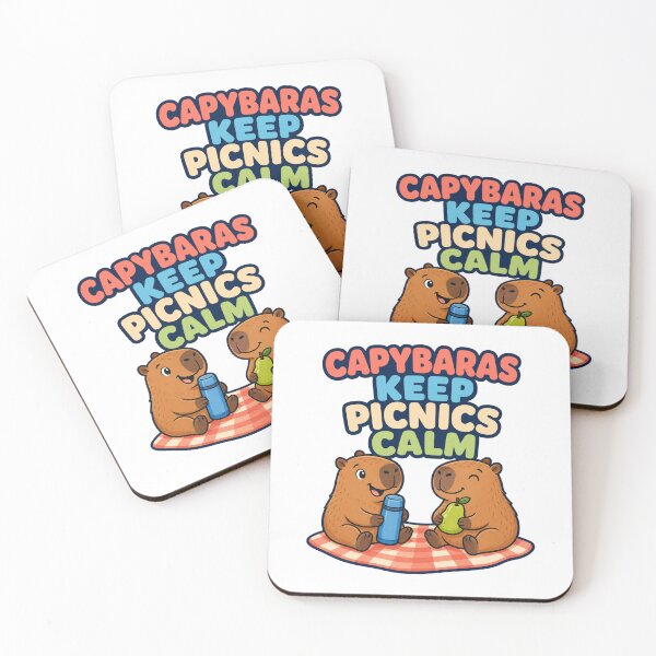 Item preview, Capybaras Keep Picnics Calm designed and sold by aihrgdesign.
