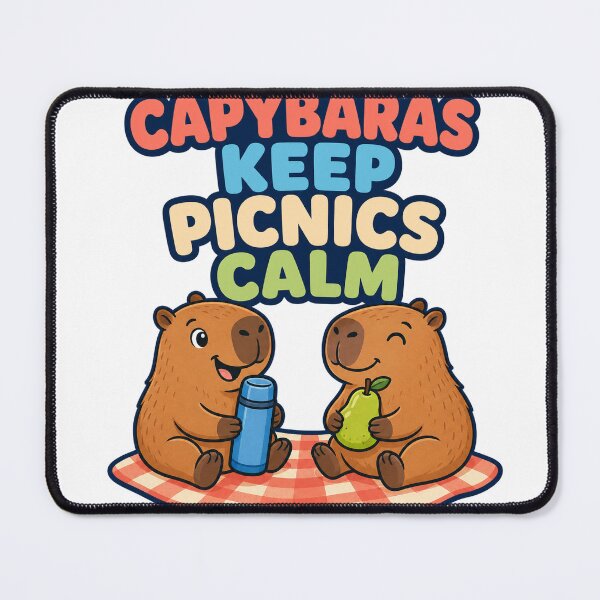 Item preview, Capybaras Keep Picnics Calm designed and sold by aihrgdesign.