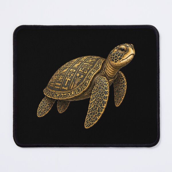 Item preview, Sacred Hieroglyph Sea Turtle | Ocean Ancient Egypt Art Collection designed and sold by Zaru Art Studio.