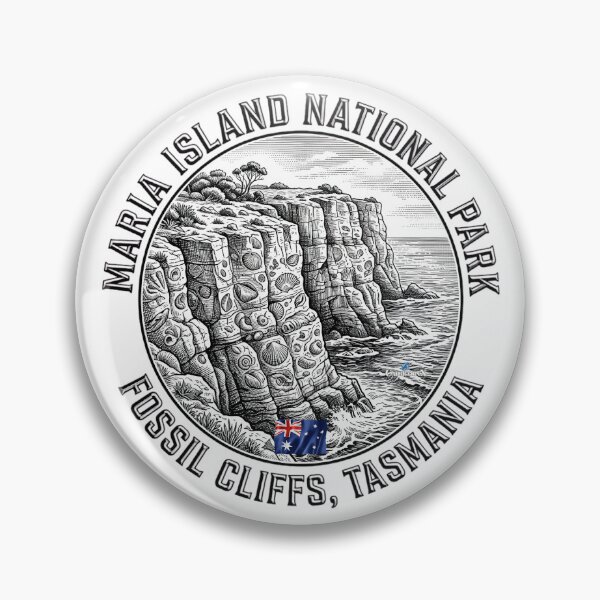 Item preview, Maria Island Fossil Cliffs designed and sold by EvergreenPark - Tee Studio.