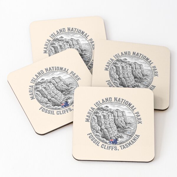 Item preview, Maria Island Fossil Cliffs designed and sold by EvergreenPark - Tee Studio.