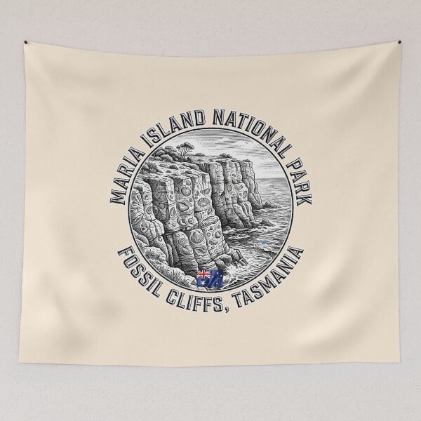 Item preview, Maria Island Fossil Cliffs designed and sold by EvergreenPark - Tee Studio.