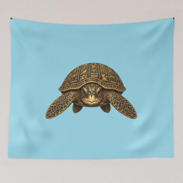 Item preview, Ancient Symbol Sea Turtle | Ocean Ancient Egypt Art Collection designed and sold by Zaru Art Studio.